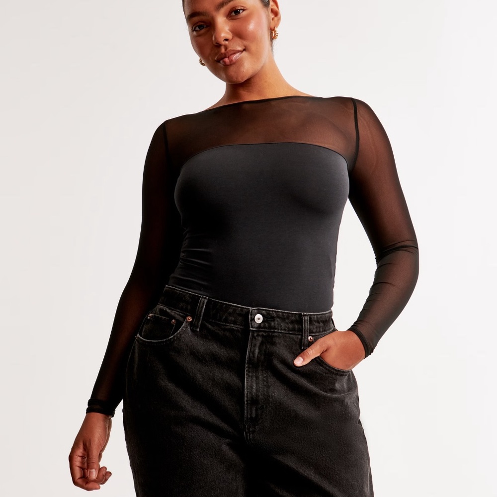 Abercrombie Mesh Bodysuit – Size S